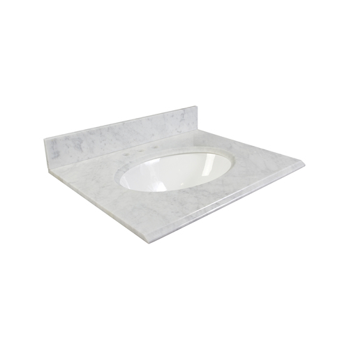 37" Vanity - Top China Undermount Sink - Carrara White