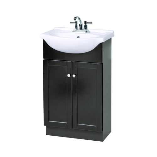 Meuble-lavabo 21 3/4 po « Columbia » 2 portes, espresso