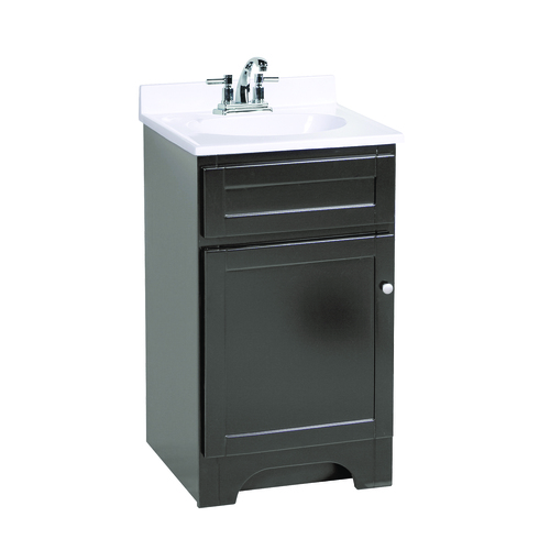 Meuble-lavabo 19 po « Columbia » 1 porte, espresso