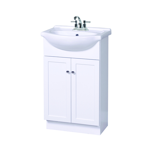 Meuble-lavabo 21 3/4 po « Columbia » 2 portes, blanc
