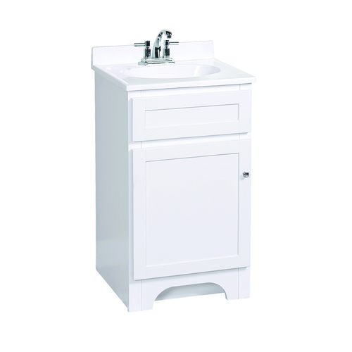 Meuble-lavabo 19 po « Columbia » 1 porte, blanc