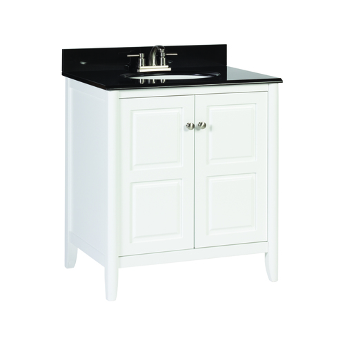 "Pennfield" Vanity without Top 30" - 2 Doors - White