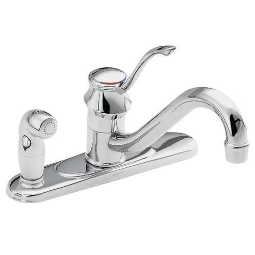 One-Handle Low Arc Kitchen Faucet - "Muirfield" - Chrome