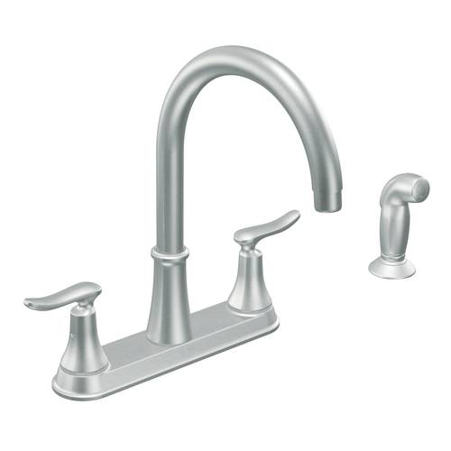 Robinet de cuisine à deux poignées « Quinn », inox
