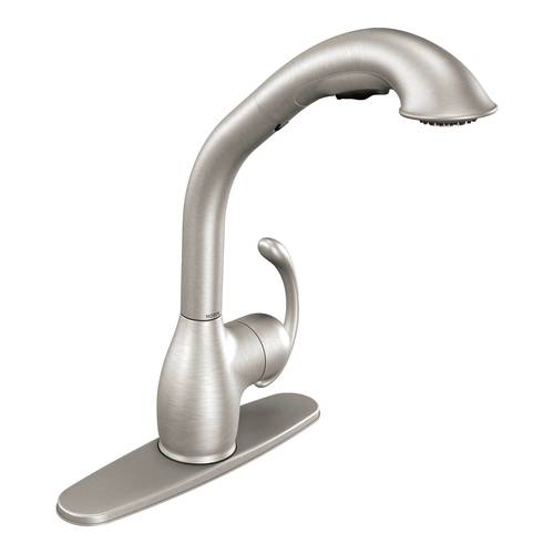 Robinet de cuisine rétractable à levier « Eva », inox