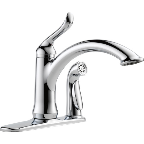 Kitchen Faucet with Integral Spray - "Linden" - Chrome