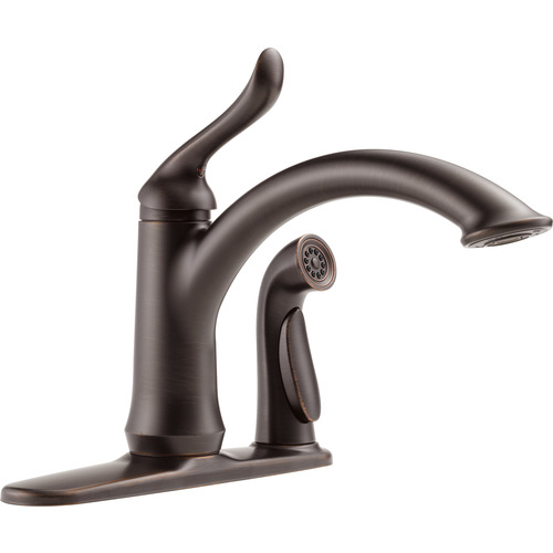 Kitchen Faucet with Integral Spray "Linden" - Venetian Bronze