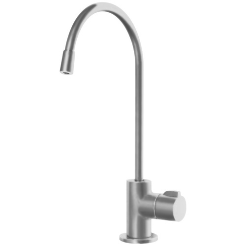 Robinet de cuisine « Sola », acier inoxydable mat