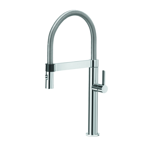 Robinet de cuisine « Culina », acier inoxydable mat