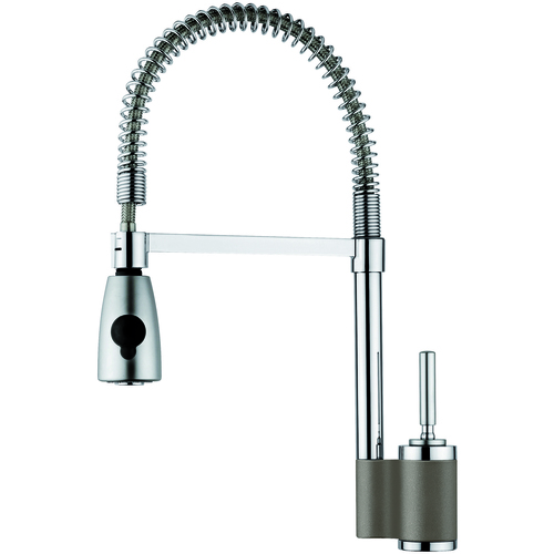 Kitchen Faucet "Maestro" - Bright Chrome/Truffle
