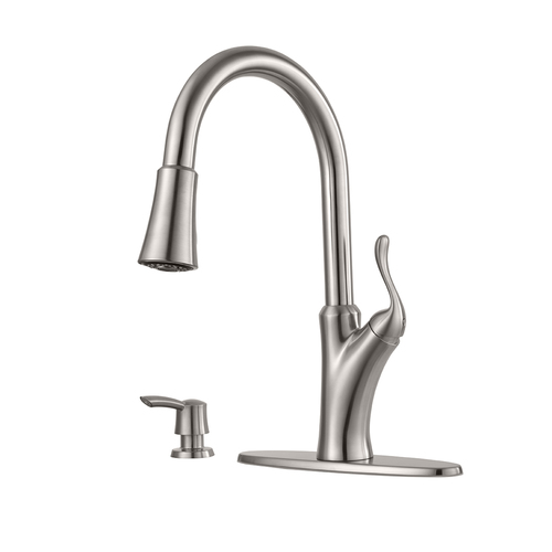 Robinet de cuisine à bec amovible « Eagan », inox