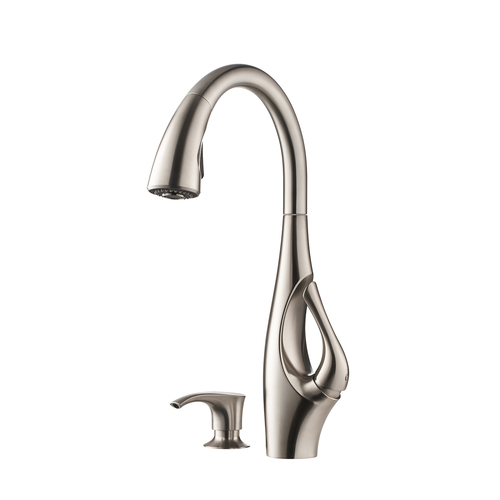 Robinet de cuisine à bec amovible « Indira », inox