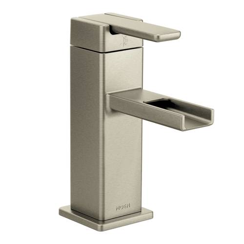One-Handle Bathroom Faucet - "90 Degree" - Brushed Nickel