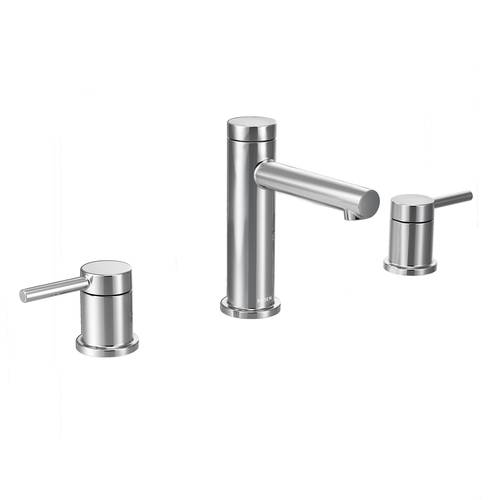 Two-Handle Bathroom Faucet - "Align" - Chrome - Rough plumbing not included