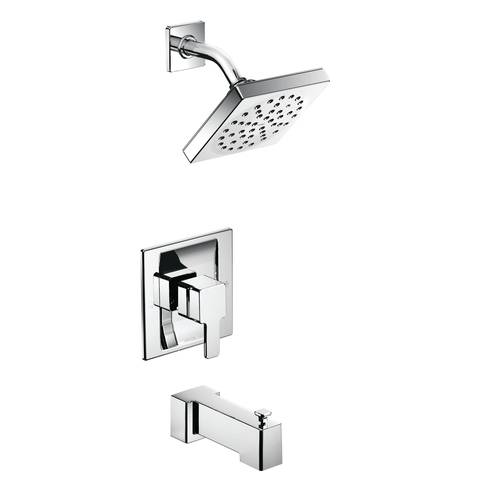 Tub/Shower Faucet with Moentrol(R) - "90 Degree" - Chrome - Rough plumbing not included