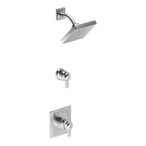 Shower with ExactTemp(MD) - "90 Degree" - Chrome - Rough plumbing not included