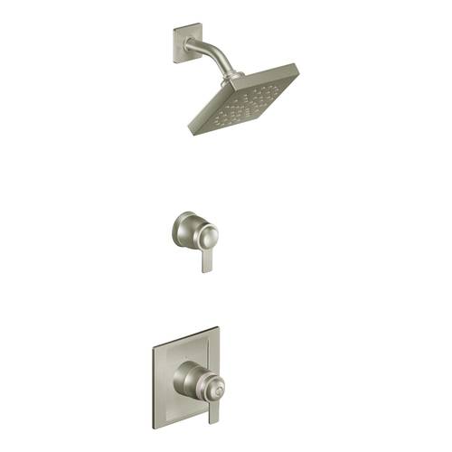 Douche ExactTemp(MD) « 90 Degree », Nickel brossé - Plomberie brute non incluse