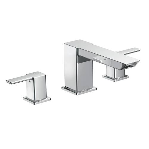 Two-Handle Roman Tub Faucet - "90 Degree" - Chrome - Rough plumbing not included