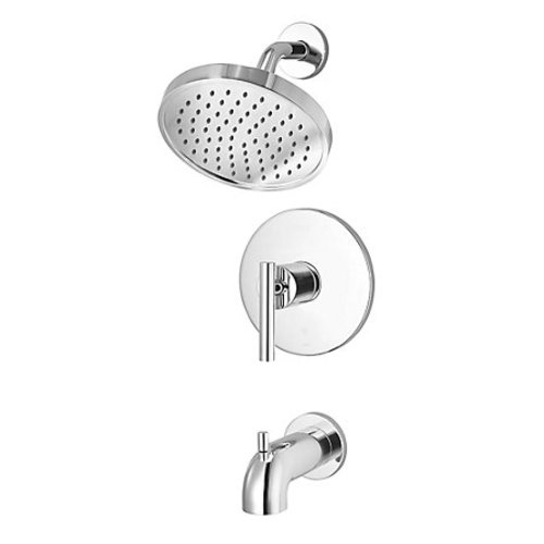 Tub and Shower Faucet - "Contempra" - Chrome - Rough plumbing not included