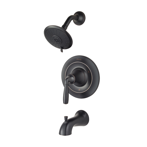 Tub and Shower Faucet - "Iyla" - Tuscan Bronze - Rough plumbing not included