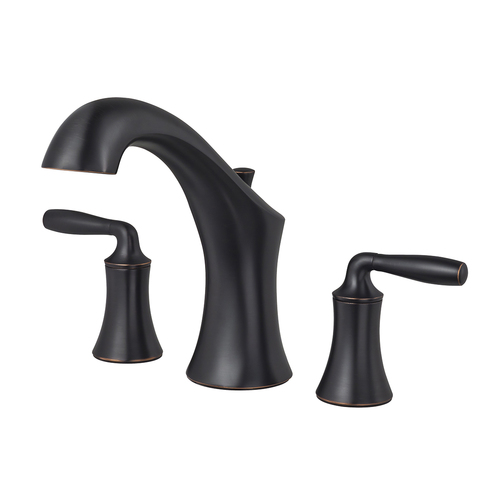 Roman Tub Faucet - "Iyla" - 3-Hole - Tuscan Bronze