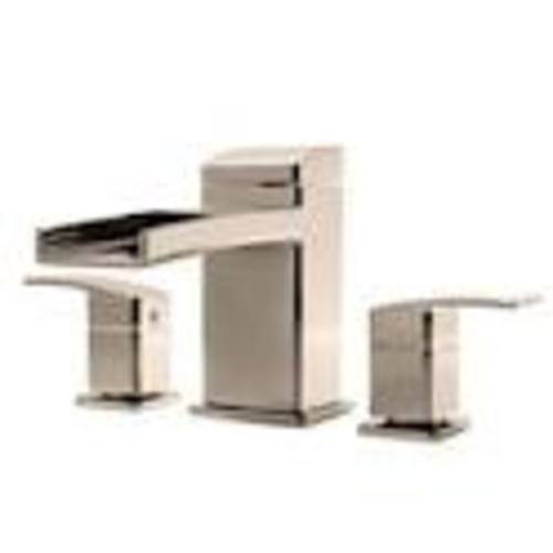 Roman Tub Faucet - "Kenzo" - 3-Hole - Brushed Nickel - Rough plumbing not included