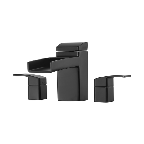 Roman Tub Faucet - "Kenzo" - 3-Hole - Matte Black - Rough plumbing not included