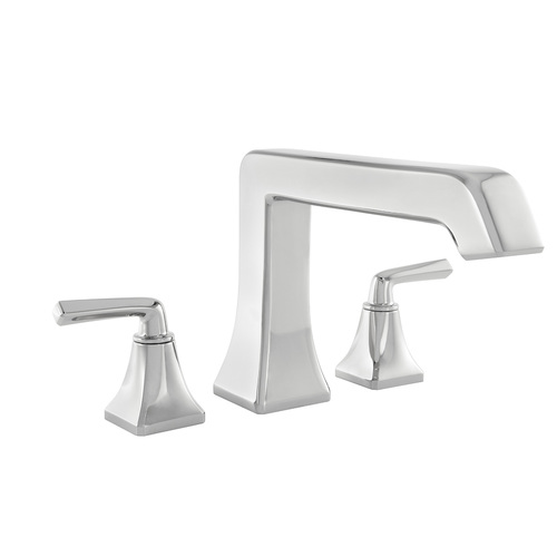 Roman Tub Faucet - "Park Avenue" - 3-Hole - Chrome - Rough plumbing not included