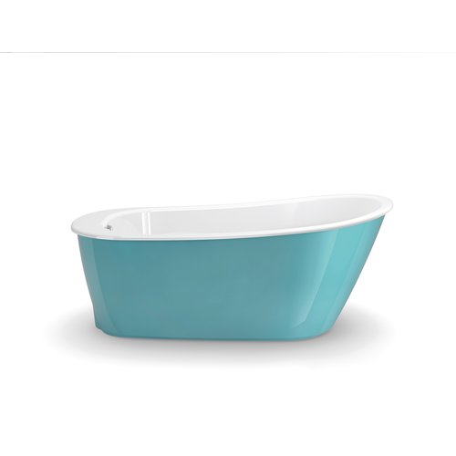 Bain autoportant « Sax » 60 x 32", Aqua