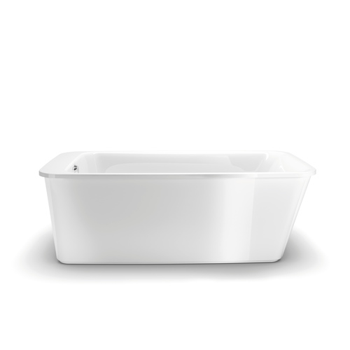 Bain autoportant « Lounge » 64 x 34", Blanc