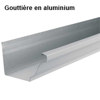 Goutti&egrave;re en aluminium