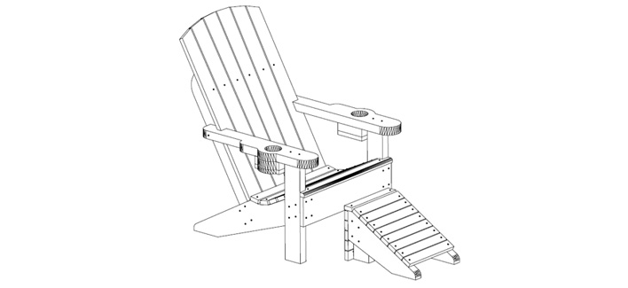 Elevation – outdoor-children-chair