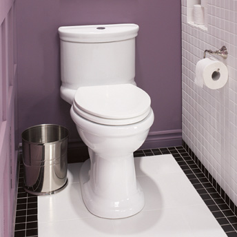 Toilettes dans la salle de bain