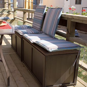 Armoire de rangement verticale en plastique pour jardin extérieur