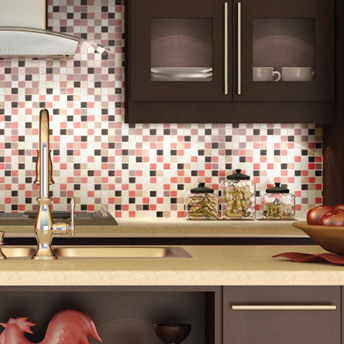 Install mosaic tiles