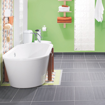 Dark rectangular ceramic tiles