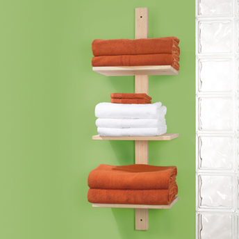 Étagère murale porte-serviette pour la salle de bain