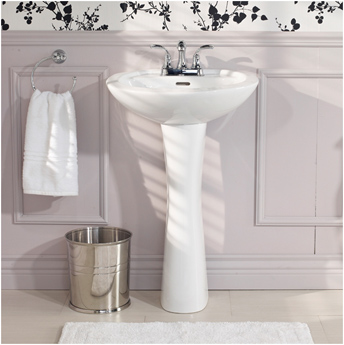 Pedestal lavatory sink