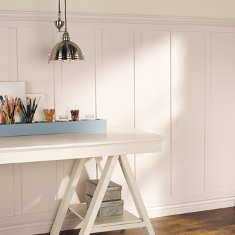 Install MDF strips under the chair rail