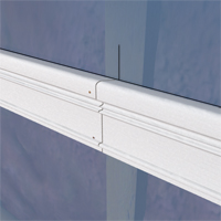 Splice two chair rails with a scarf joint