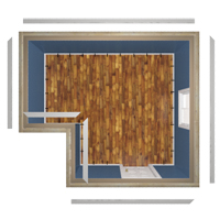 Prepare the installation for a straight chair rail