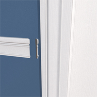 A return is a small piece of trim, often triangular, that ends a moulding.