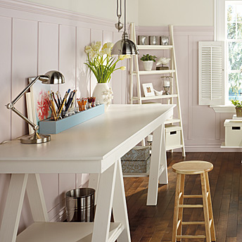 Art trestle table in the office