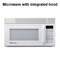 Microwave-integrated-kitchen-range hood
