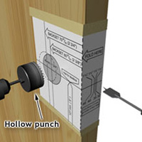 Drill or enlarge holes