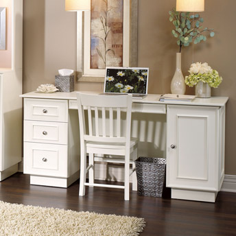 Design Desk equipped with useful drawers and a cabinet