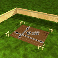 Plan the location of the garage for the excavation and foundations.