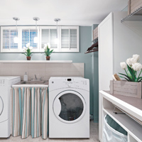 Acquire a proper, purpose-built laundry room