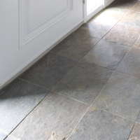 Slate tile stones are timeless and classic in the entrance foyer