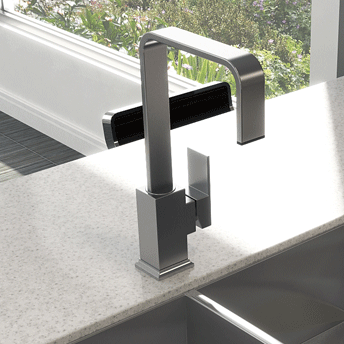 Contemporary kitchen faucet